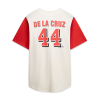 Cincinnati Reds Baseball Jersey, Cream Red Fashion Sportswear Jersey Shirt, Lightweight Breathable Athletic Jersey, Casual Gift for Men