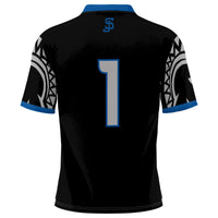 San Jose State Spartans Football Jersey, Black Sportswear Jersey Shirt, Lightweight Breathable Athletic Jersey, Casual Gift for Men