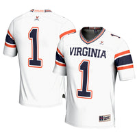 Virginia Cavaliers Football Jersey, White Sportswear Jersey Shirt, Lightweight Breathable Athletic Jersey, Casual Gift for Men, Style 200665383