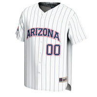 Arizona Wildcats Baseball Jersey, White Lightweight Sportswear Jersey Shirt, Lightweight Breathable Athletic Jersey, Casual Gift for Men