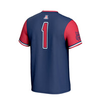 Arizona Wildcats Softball Jersey, Navy Fashion Lightweight Sportswear Jersey Shirt, Lightweight Breathable Athletic Jersey, Casual Gift for Men
