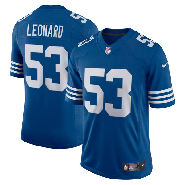 Indianapolis Colts Darius Leonard Royal Alternate Limited Jersey