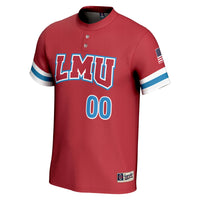 Loyola Marymount Lions Softball Jersey, Crimson Lightweight Sportswear Jersey Shirt, Lightweight Breathable Athletic Jersey, Casual Gift for Men