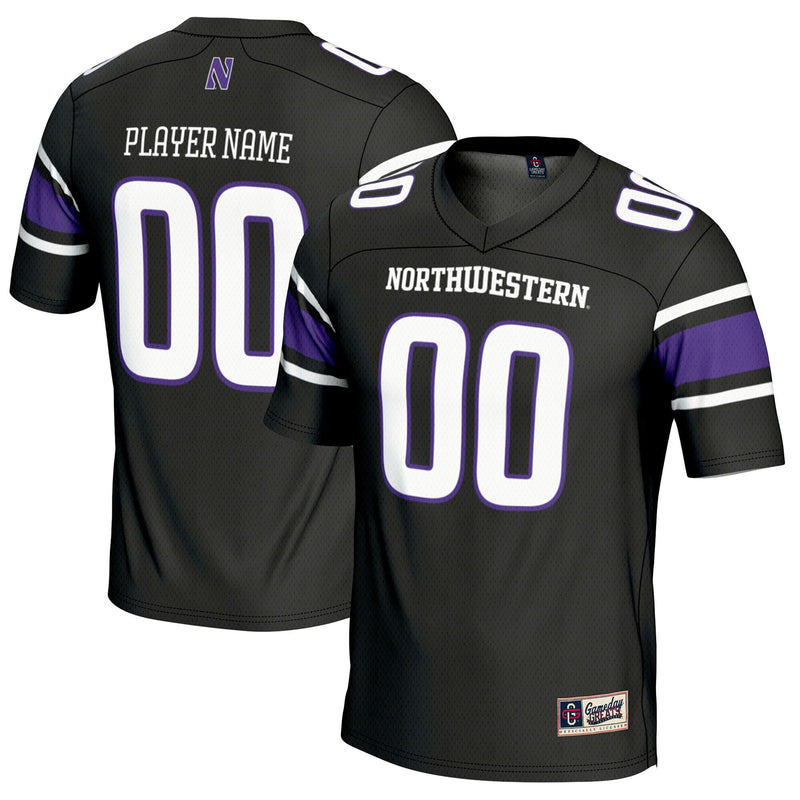 Northwestern Wildcats Football Jersey, Black Sportswear Jersey Shirt, Lightweight Breathable Athletic Jersey, Casual Gift for Men