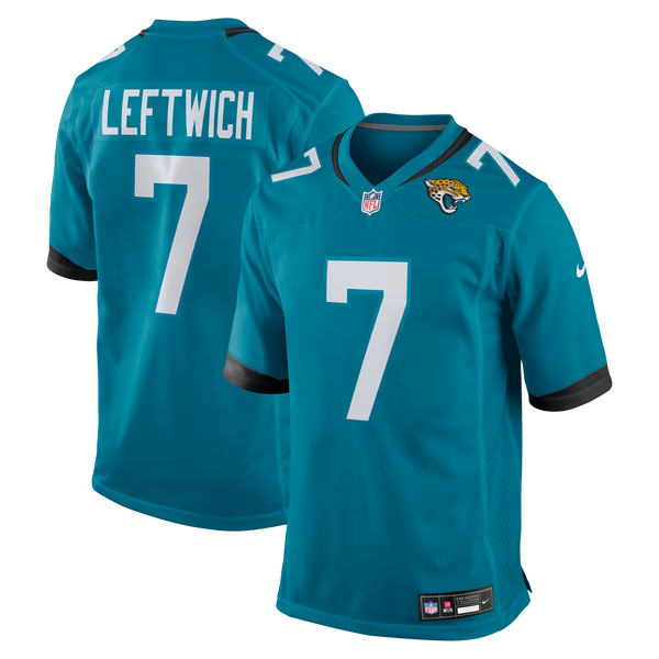 Jacksonville Jaguars Byron Leftwich Teal Retired Player Game Jersey