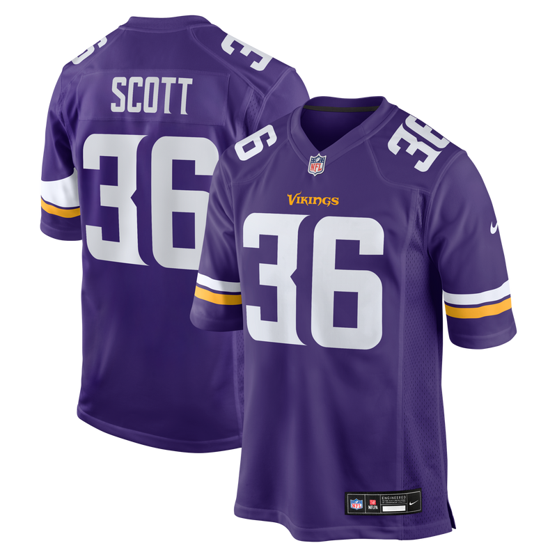 Zavier Scott Minnesota Vikings Football Jersey, Purple Game Sportswear Jersey Shirt, Lightweight Breathable Athletic Jersey, Casual Gift for Men