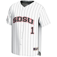 San Diego State Aztecs Baseball Jersey, White Fashion Sportswear Jersey Shirt, Lightweight Breathable Athletic Jersey, Casual Gift for Men