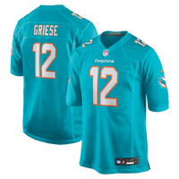 Bob Griese Miami Dolphins Football Jersey, Aqua Game Sportswear Jersey Shirt, Lightweight Breathable Athletic Jersey, Casual Gift for Men