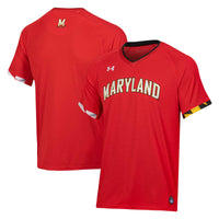 Maryland Terrapins Softball V-Neck Softball Jersey, Red Sportswear Jersey Shirt, Lightweight Breathable Athletic Jersey, Casual Gift for Men