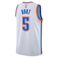 Luguentz Dort Oklahoma City Thunder Basketball Jersey, White Sportswear Jersey Shirt, Sleeveless Athletic Tank Jersey, Casual Gift for Men