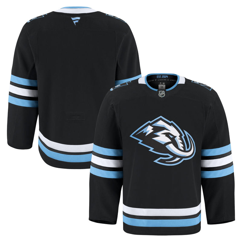 Utah Mammoth Hockey Jersey, Black Authentic Sportswear Jersey Shirt, Long Sleeve Hockey Sweater Jersey, Casual Gift for Men, Style 203134962