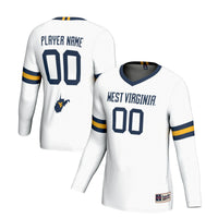 West Virginia Mountaineers Volleyball Jersey, White Sportswear Jersey Shirt, Lightweight Breathable Athletic Jersey, Casual Gift for Men