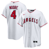 Christian Moore Los Angeles Angels Baseball Jersey, White Sportswear Jersey Shirt, Lightweight Breathable Athletic Jersey, Casual Gift for Men