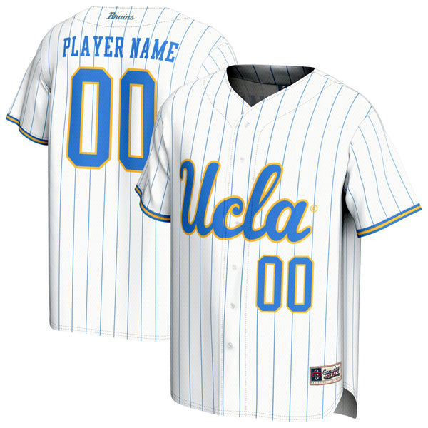 UCLA Bruins Lightweight Collegiate Baseball NIL Pick-A-Player Fashion Jersey - White