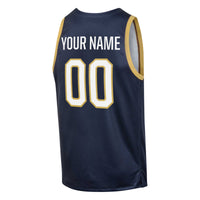 Notre Dame Fighting Irish Basketball Jersey, Navy Alternate Sportswear Jersey Shirt, Sleeveless Athletic Tank Jersey, Casual Gift for Men