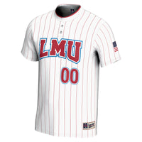 Loyola Marymount Lions Softball Jersey, White Lightweight Sportswear Jersey Shirt, Lightweight Breathable Athletic Jersey, Casual Gift for Men