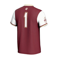 Charleston Cougars Softball Jersey, Maroon Fashion Sportswear Jersey Shirt, Lightweight Breathable Athletic Jersey, Casual Gift for Men