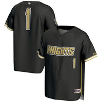 UCF Knights Baseball Jersey, Black Sportswear Jersey Shirt, Lightweight Breathable Athletic Jersey, Casual Gift for Men, Style 200098788