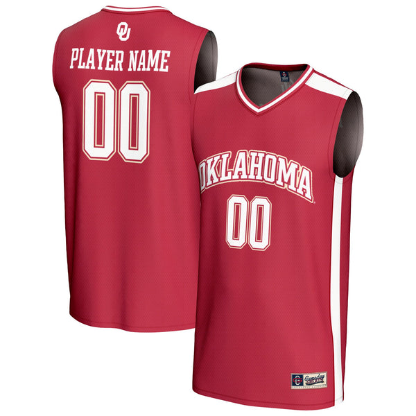 Oklahoma Sooners NIL Pick-A-Player Lightweight Basketball Fashion Jersey - Crimson