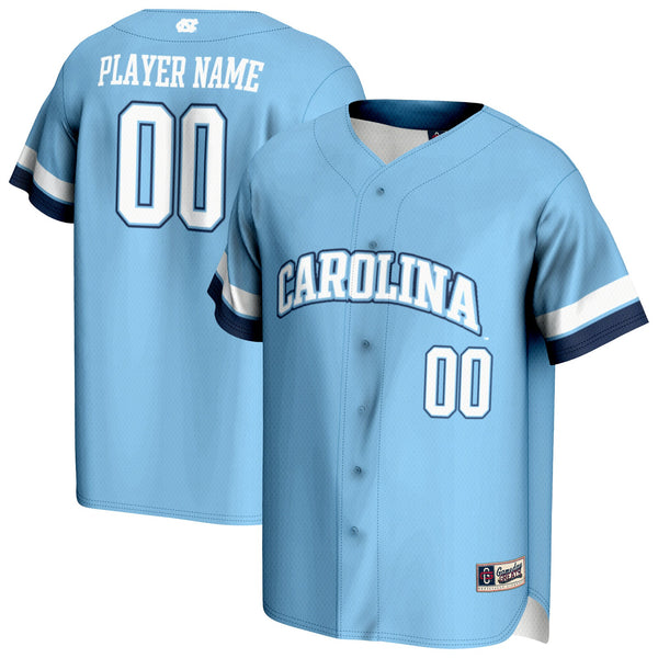 North Carolina Tar Heels NIL Pick-A-Player Lightweight Baseball Jersey - Carolina Blue