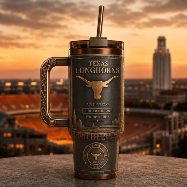 TEX Bronze Heritage - Longhorn Crest Tumbler - main