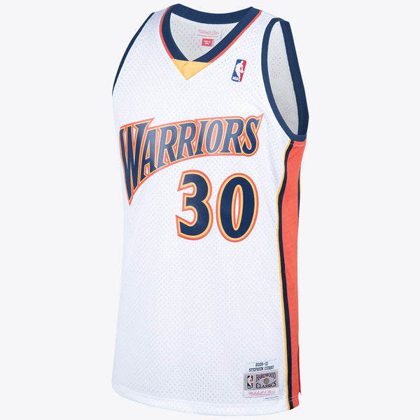 Golden State Warriors 2009 Steph Curry Hardwood Classics Home Swingman Jersey - White