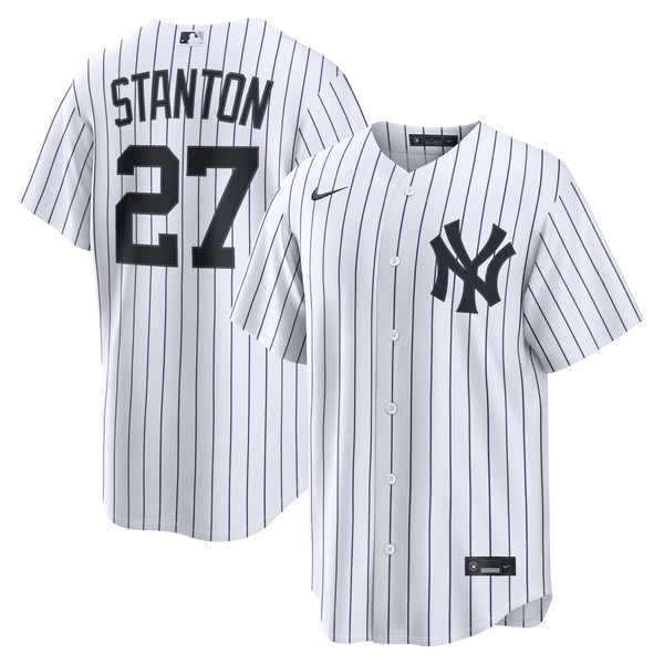 New York Yankees Giancarlo Stanton White Home Replica Jersey