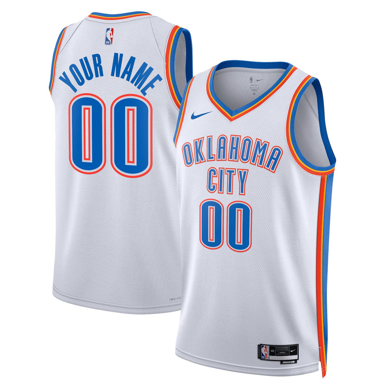 Oklahoma City Thunder Basketball Jersey, Swingman Sportswear Jersey Shirt, Sleeveless Athletic Tank Jersey, Casual Gift for Men, Style 13303988