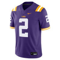 LSU Tigers Football Jersey, Purple Game Sportswear Jersey Shirt, Lightweight Breathable Athletic Jersey, Casual Gift for Men, Style 201954847