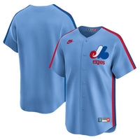 Montreal Expos Light Blue Cooperstown Collection Baseball Jersey, Sportswear Jersey Shirt, Lightweight Athletic Jersey, Casual Gift for Men