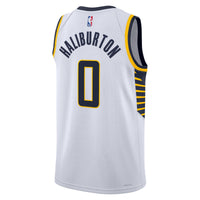 Tyrese Haliburton Indiana Pacers Basketball Jersey, White Swingman Sportswear Jersey Shirt, Sleeveless Athletic Tank Jersey, Casual Gift for Men