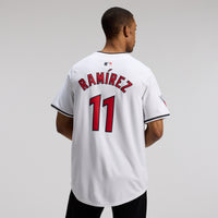 Jose Ramirez Cleveland Guardians Baseball Jersey, White Sportswear Jersey Shirt, Lightweight Breathable Athletic Jersey, Casual Gift for Men