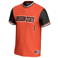 Oregon State Beavers Softball Jersey, Orange Fashion Sportswear Jersey Shirt, Lightweight Breathable Athletic Jersey, Casual Gift for Men