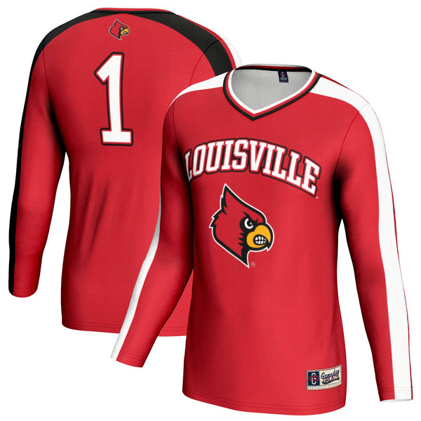 Louisville Cardinals #1 Lightweight Volleyball Fashion Jersey - Red