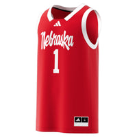 Nebraska Huskers Basketball Jersey, Scarlet Replica Swingman Sportswear Jersey Shirt, Sleeveless Athletic Tank Jersey, Casual Gift for Men