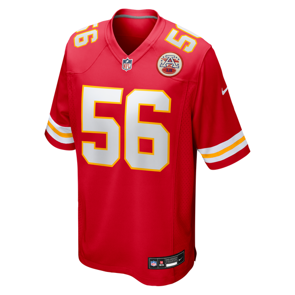 Kansas City Chiefs George Karlaftis Red Player Game Jersey