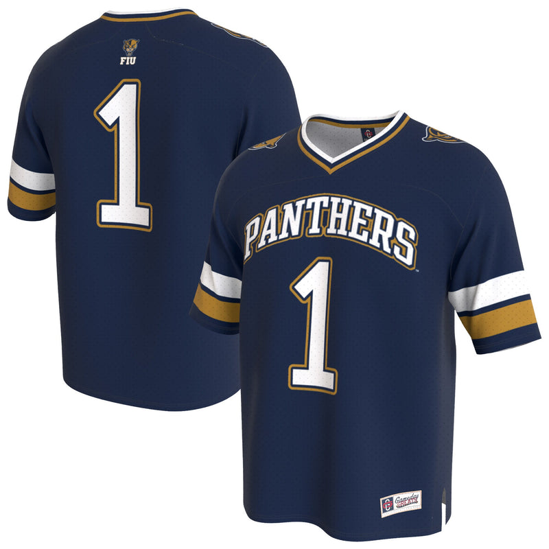 FIU Panthers Football Jersey, Navy Fashion Lightweight Sportswear Jersey Shirt, Lightweight Breathable Athletic Jersey, Casual Gift for Men