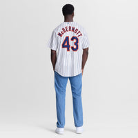 Chayce McDermott New York Mets Baseball Jersey, White Sportswear Jersey Shirt, Lightweight Breathable Athletic Jersey, Casual Gift for Men