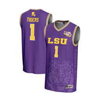 LSU Tigers Basketball Jersey, Purple Lightweight Sportswear Jersey Shirt, Sleeveless Athletic Tank Jersey, Casual Gift for Men, Style 201346807