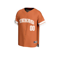 Texas Longhorns Baseball Jersey, Orange Sportswear Jersey Shirt, Lightweight Breathable Athletic Jersey, Casual Gift for Men, Style 202551196