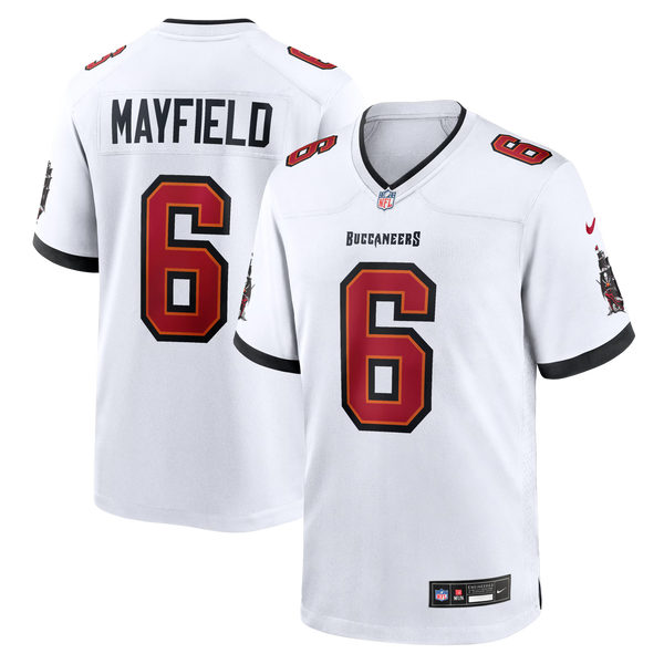 Tampa Bay Buccaneers Baker Mayfield White Away Game Jersey