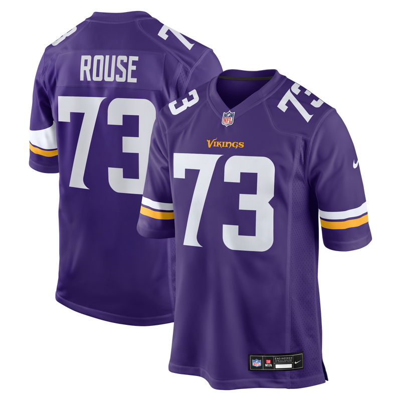 Walter Rouse Minnesota Vikings Football Jersey, Purple Game Sportswear Jersey Shirt, Lightweight Breathable Athletic Jersey, Casual Gift for Men