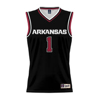 Arkansas Razorbacks Basketball Jersey, Black Lightweight Sportswear Jersey Shirt, Sleeveless Athletic Tank Jersey, Casual Gift for Men