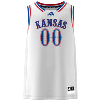 Kansas Jayhawks Basketball Jersey, White Swingman Sportswear Jersey Shirt, Sleeveless Athletic Tank Jersey, Casual Gift for Men