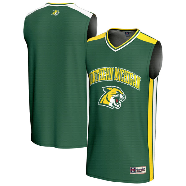 Northern Michigan Wildcats Spirit Basketball Jersey - Green