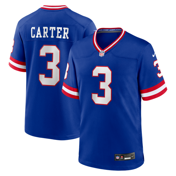 New York Giants Abdul Carter Royal Alternate 2 Game Jersey