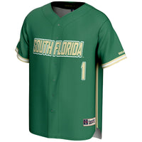 South Florida Bulls Baseball Jersey, Green Sportswear Jersey Shirt, Lightweight Breathable Athletic Jersey, Casual Gift for Men, Style 201141763