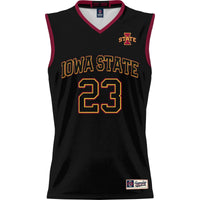 Iowa State Cyclones Basketball Jersey, Black Lightweight Sportswear Jersey Shirt, Sleeveless Athletic Tank Jersey, Casual Gift for Men