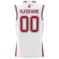 Washington State Cougars Basketball Jersey, White Sportswear Jersey Shirt, Sleeveless Athletic Tank Jersey, Casual Gift for Men