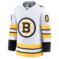 Boston Bruins Hockey Jersey, White Premium Away Sportswear Jersey Shirt, Long Sleeve Hockey Sweater Jersey, Casual Gift for Men, Style 203133904